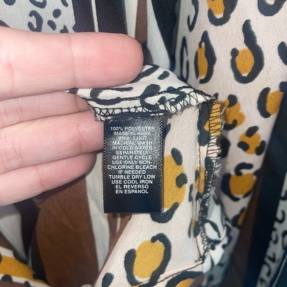 Cheetah Print Flowy Maxi Skirt Size Small - Picture 5 of 5